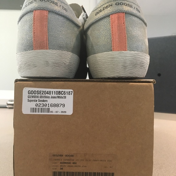 Golden Goose Superstar Sneaker Shiny Jean White 38 - Picture 10 of 10
